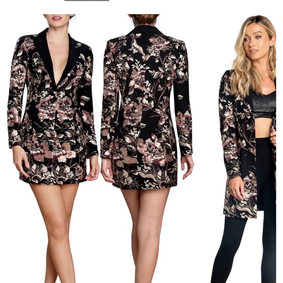 Dress the Population Dresses & Skirts - Berkley Floral Long Sleeve Blazer Minidress
DRESS THE POPULATION